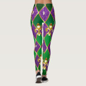 Leggings Arrière - plan de bijoux Mardi Gras (Dos)