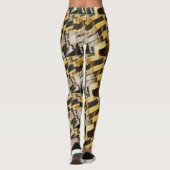 Leggings arrière - plan de bronze d'or (Dos)