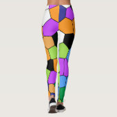 Leggings Arrière - plan de cristaux Abstraits (Dos)