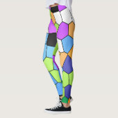 Leggings Arrière - plan de cristaux Abstraits (Gauche)