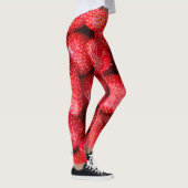 Leggings Arrière - plan de fraises (Droite)