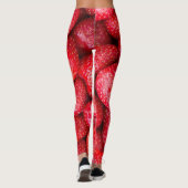 Leggings Arrière - plan de fraises (Dos)