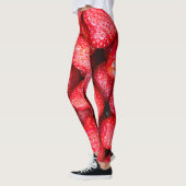 Leggings Arrière - plan de fraises (Gauche)