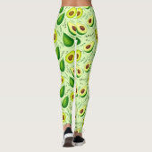 Leggings Arrière - plan de fruits frais Avocado Motif (Dos)
