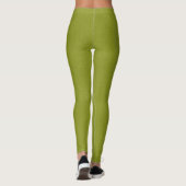 Leggings Arrière - plan de grain de vert de chaux de (Dos)