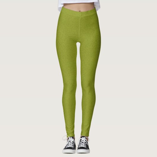 Leggings Arrière - plan de grain de vert de chaux de (Devant)