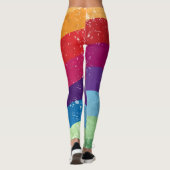 Leggings arrière - plan de grunge Abstrait (Dos)
