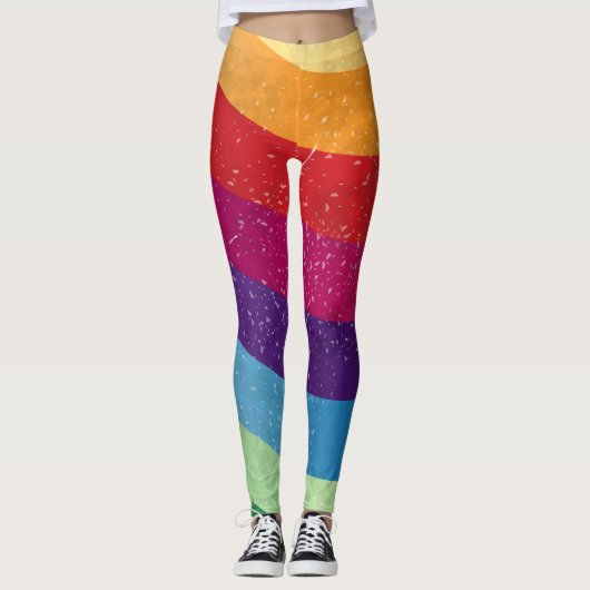 Leggings arrière - plan de grunge Abstrait (Devant)