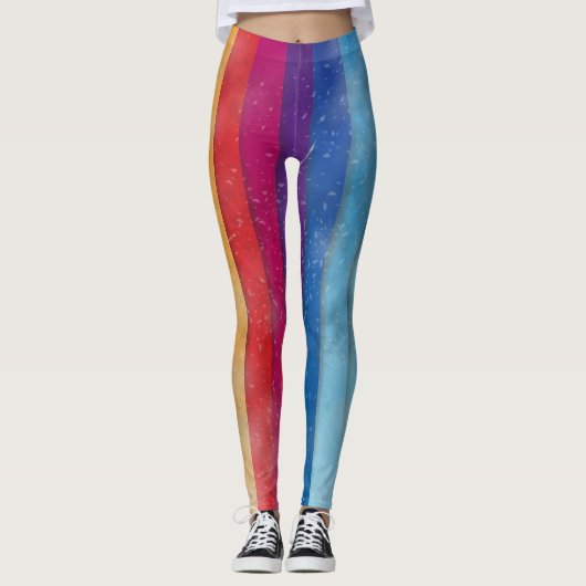 Leggings arrière - plan de grunge Abstrait (Devant)