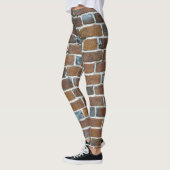 Leggings Arrière - plan de mur de briques (Gauche)