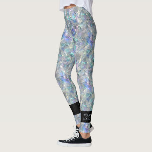Leggings Arrière - plan en pierre optique holographique