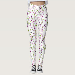 Leggings Arrière - plan multicolore de point