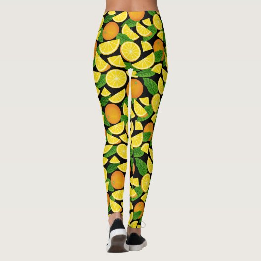 Leggings Arrière - plan orange (Dos)