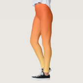Leggings Arrière - plan orange et jaune (Gauche)