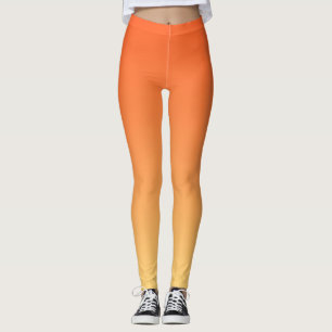 Leggings Arrière - plan orange et jaune