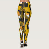 Leggings Arrière - plan Poster de animal Leopard Texture (Dos)