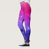 Leggings Arrière - plan rose brillant (Gauche)