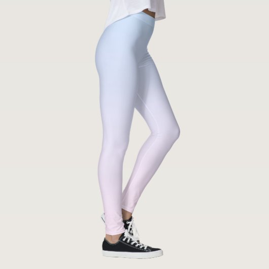 Leggings Arrière - plan rose pâle et bleu dégradé (Droite)