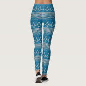 Leggings Arrière - plan tricoté par bleu (Dos)