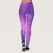 Leggings Arrière - plan Violet Et Rose (Dos)