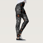Leggings Arrière - plan web d'Halloween et araignées. (Droite)
