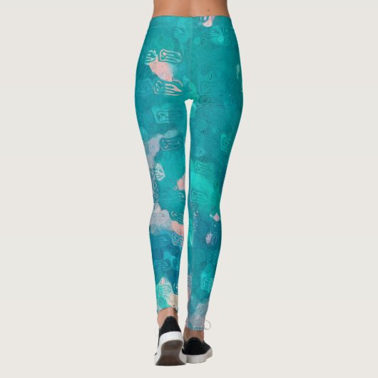 Leggings Arrosage Abstrait (Dos)