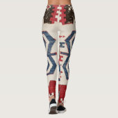 Leggings Arrow en Diamant Bleu Konya // 19e siècle (Dos)