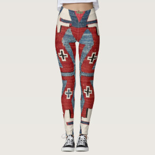 Leggings Arrow en Diamant Bleu Konya II 19e siècle Authent