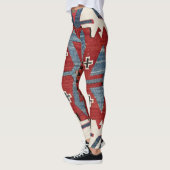 Leggings Arrow en Diamant Bleu Konya II 19e siècle Authenti (Gauche)