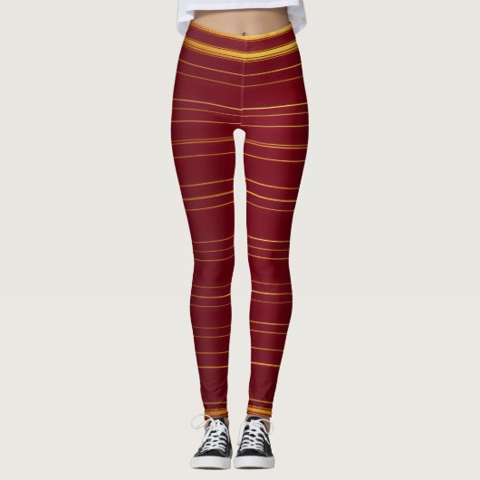 Leggings "Arsenal de vin rouge : Précision de fabrication e (Devant)
