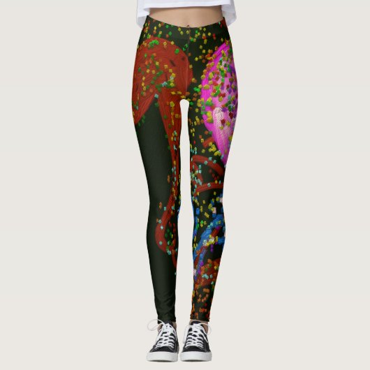Leggings Art Abstrait (Devant)