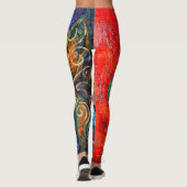 Leggings Art Abstrait (Dos)