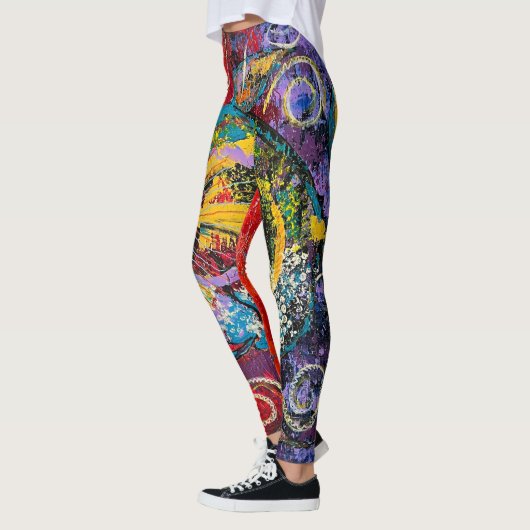 Leggings Art Abstrait (Gauche)