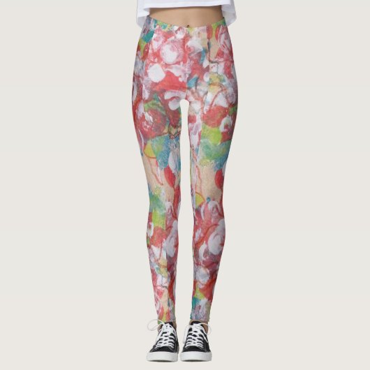 Leggings Art Abstrait (Devant)