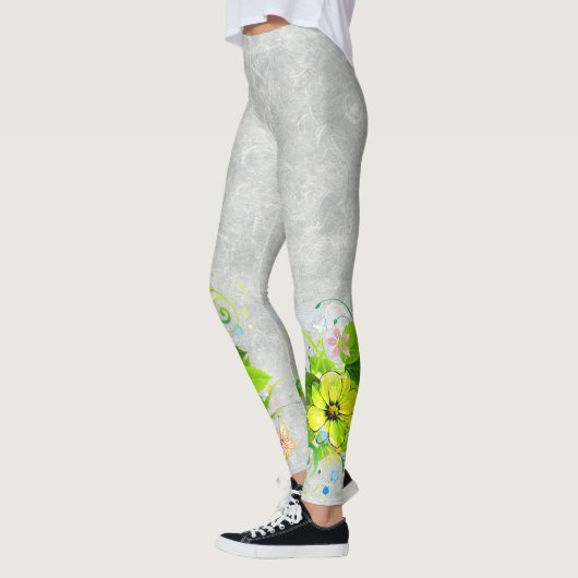 Leggings Art Abstrait 36 Options d'Image (Gauche)