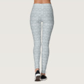 Leggings Art Abstrait Acrylique Blanc de Rossignol (Dos)