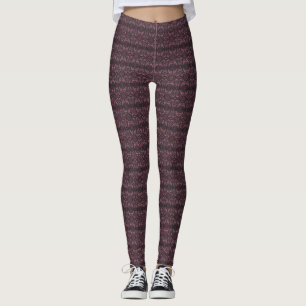 Leggings Art abstrait aquarelle rouge foncé rouge