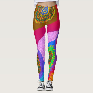 Leggings Art Abstrait autochtone Vol 05