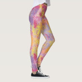Leggings Art Abstrait brillant et coloré (Droite)