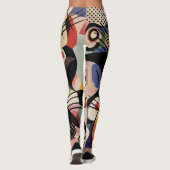 Leggings Art Abstrait Cinétique Vibrant (Dos)