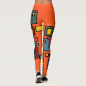 LEGGINGS ART ABSTRAIT - CITY MAPS II (Dos)