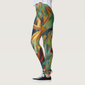Leggings Art Abstrait coloré (Gauche)