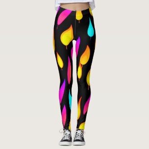 Leggings Art Abstrait de flamme