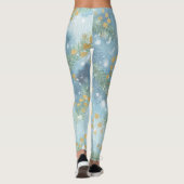 Leggings Art Abstrait de Noël (Dos)