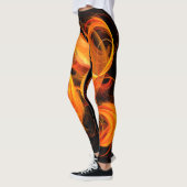 Leggings Art Abstrait Fireball (Gauche)