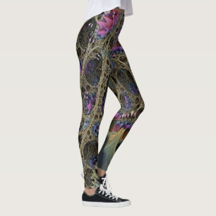 Leggings ART Abstrait - Fractal FLORAL IMAGINAIRE WORLD