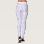 Leggings Art Abstrait Gouache Blanc Violet Firebrand (Dos)