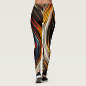 Leggings Art Abstrait moderne Swirl (Dos)