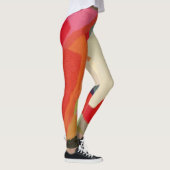 Leggings Art Abstrait multi-couleur motif géométrie élégant (Droite)