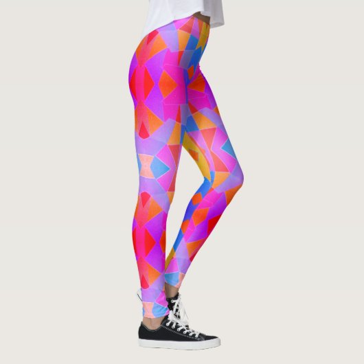 Leggings Art Abstrait Multicolore (Droite)